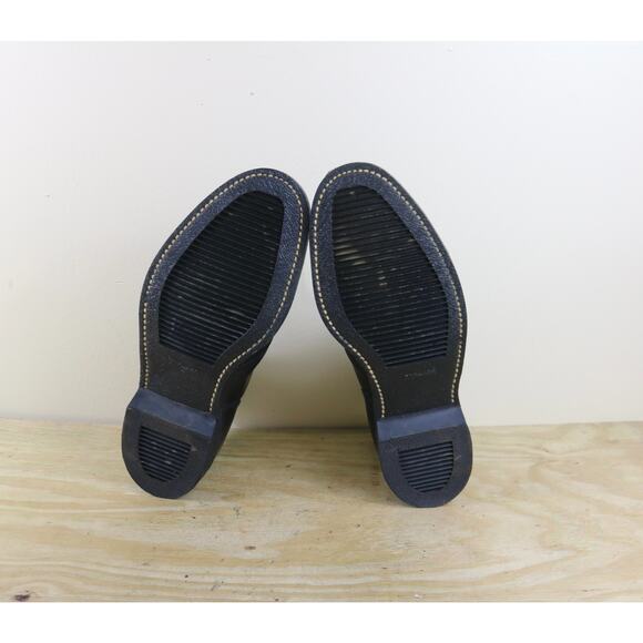 Vintage Gensco Boots 12W Black Leather Chukka Military December 1971 New Insoles main image 4